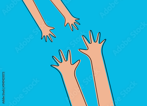 mani, aiuto, figlio, bambino, assistenza, accoglienza, supporto, stilizzate,  amici, supporto