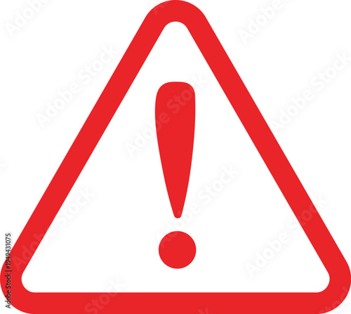 Warning sign with exclamation mar