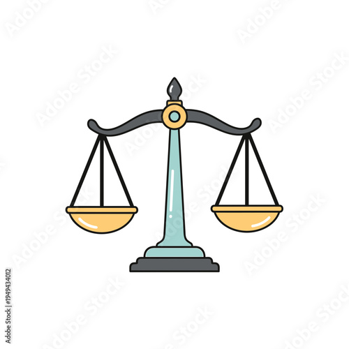 Vector Scales of Justice Symbol