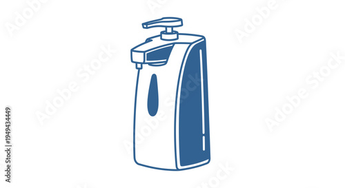Automatic Soap Dispenser Icon - Cleanliness and Hygiene Concept