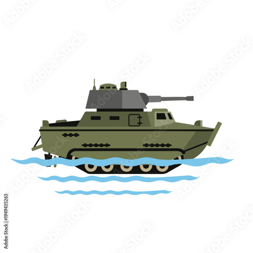 simple and minimalist warship flat vector 003