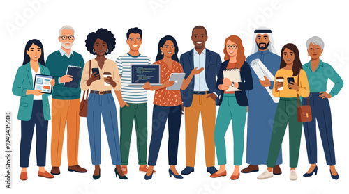 Diverse Group of Young Adults.