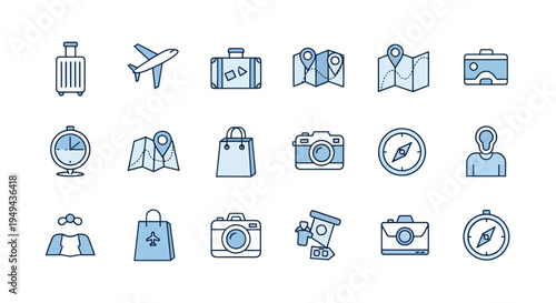 Holiday icons celebratory decorations symbols