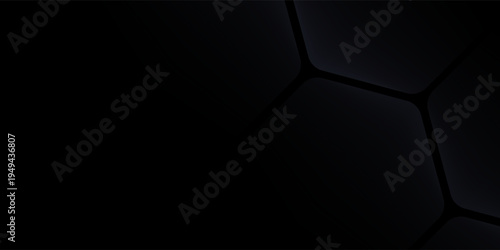 Black 3D vector hexagonal technology abstract background. Abstract modern technology futuristic background with black 3D honeycomb shapes. Vector illustration