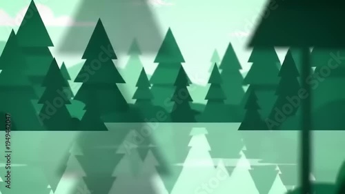 Serene Forest Landscape with Calm Water Reflections.
