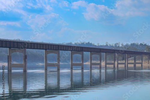 bridge over the Norfork Lake in Arkansas 