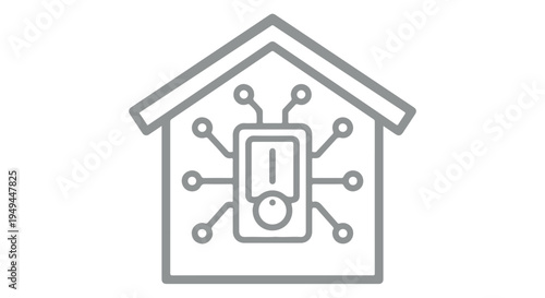 A smart home device with a circuit board and connections for automation and control