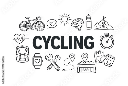 Outdoor cycling fitness and endurance training lifestyle concept focused on maintaining cardiovascular health, exploring scenic routes and enjoying active recreation on two wheels
