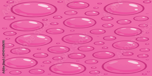 pink water drops
