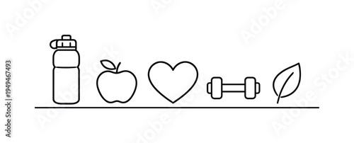 Balanced daily wellness routine and healthy lifestyle habits supporting long term wellbeing, physical activity, and consistent personal energy through simple mindful choices, water