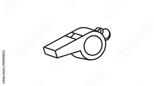 Referee Whistle For Sports Officials on transparent background