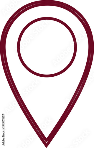 Free Download Map pin icon for location and navigation systems in cities and towns - GFXLoad