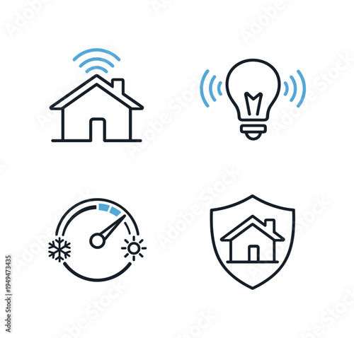 Smart home technology and connected household automation improving everyday comfort where residents control lighting, manage climate, monitor security, and operate appliances