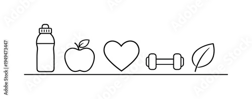 Healthy daily wellness habits and balanced lifestyle routine supporting long term personal wellbeing, physical activity, and steady energy through simple consistent choices, water