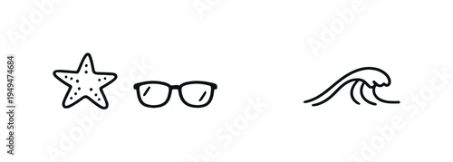 Family beach day activities and relaxed seaside recreation during a bright summer holiday break, sand bucket, starfish, sunglasses, beach umbrella, and wave, cheerful family