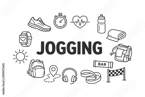 Healthy outdoor jogging and cardio fitness lifestyle concept focused on maintaining endurance, supporting cardiovascular health and enjoying consistent physical activity through