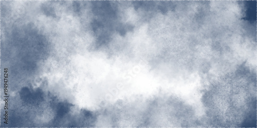 Moody Blue Cloudy Texture Background With Misty Fog and Abstract Smoke Effects for Design.