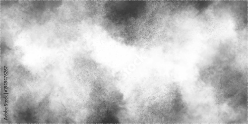 Moody Black and White Smoke Fog Texture Background With Soft Misty Grunge Atmosphere.