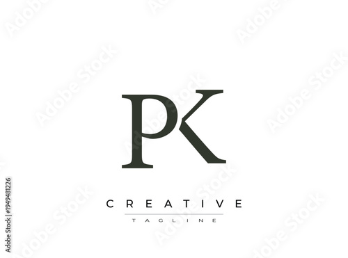 Pk logo design with creative tagline for branding and marketing purposes
