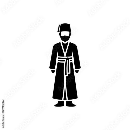 Ottoman Turkish Men Attire Icon