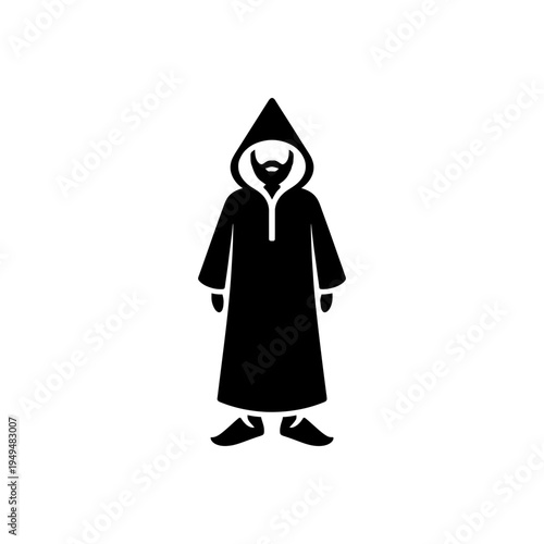 North African Berber Djellaba Icon