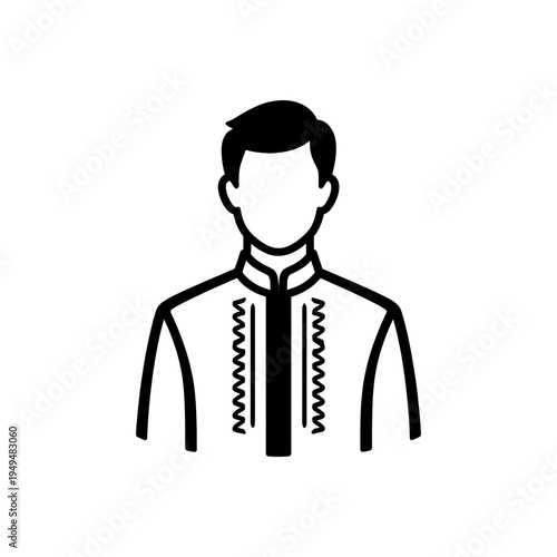 Philippines Barong Tagalog Formal Icon