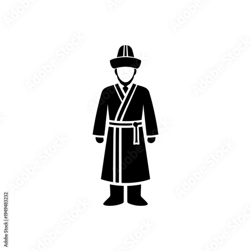 Mongolian Traditional Deel Robe Icon