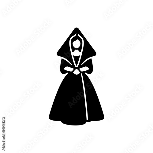 Medieval Noble Woman Gown Icon