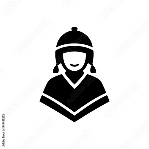 Andean Traditional Chullo Poncho Icon