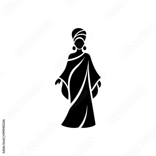 African Traditional Elegant Kaftan Icon
