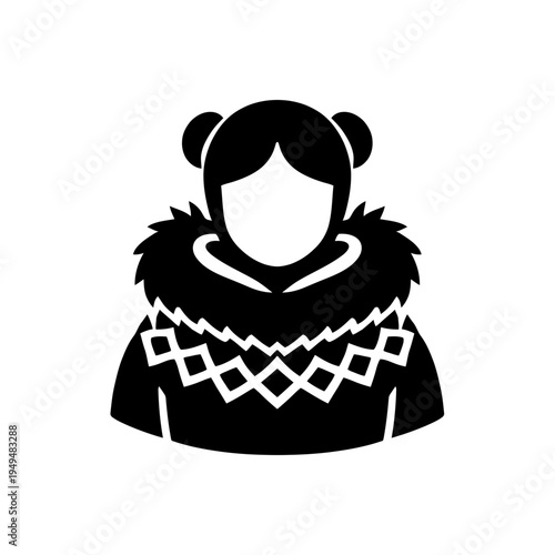 Arctic Inuit Parka Costume Icon