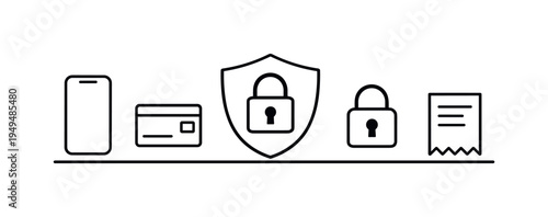 Secure online payments and protected digital transactions helping users safely purchase products and manage financial activity through modern mobile and e-commerce platforms