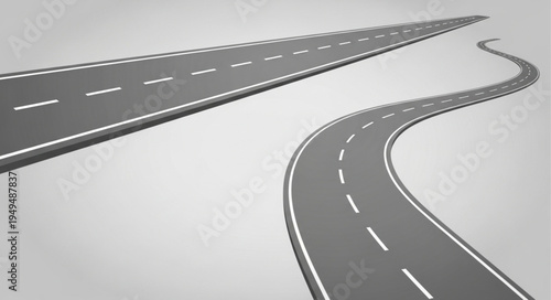 Two Roads Diverging on a Plain.