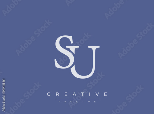 Creative su logo template design element for business branding purposes