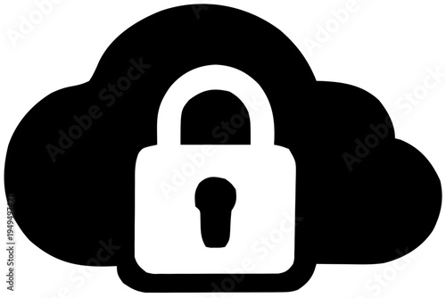 Secure Cloud Storage Icon