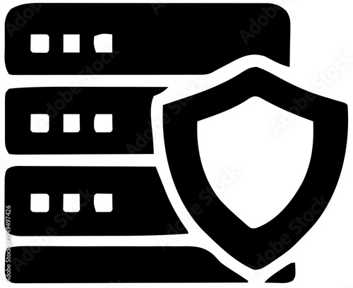 Secure Server Rack Icon