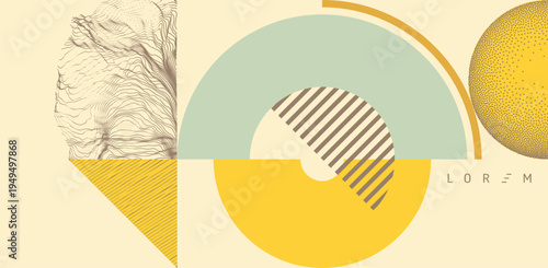 Abstract geometrical pattern. Cover design template. Illustration for brochure, poster, cover, card, presentation, flyer or banner.