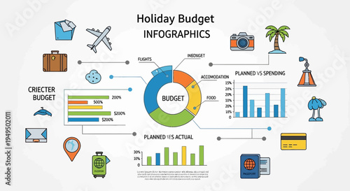 Infographic Holiday Budget Planning Template.