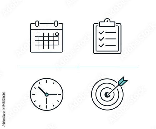 Digital productivity planning and structured workflow organization in modern professional environments where individuals prioritize tasks, manage schedules, monitor progress, and