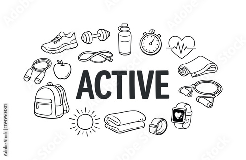 Healthy active lifestyle and regular exercise motivation concept focused on maintaining physical movement, improving endurance and supporting long-term wellbeing through consistent
