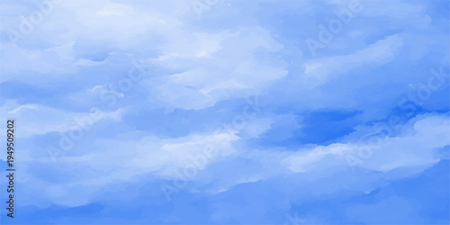 Abstract fluffy clouds gracefully dance in a brilliant blue sky, casting ethereal shadows and evoking a sense of calm. The image invites you to pause, breathe.