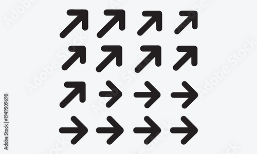 Arrow icons set. Arrow collection. Simple arrow big set. Vector illustration