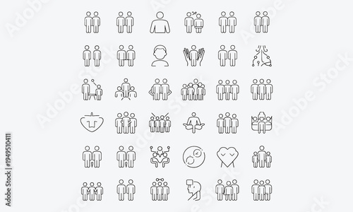 Child Care Icon Set. Containing parenting, baby care, feeding, hygiene, and medical icons. Perfect for family health apps, daycare services.vector illustration