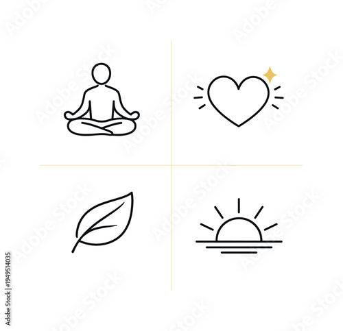 Daily mindfulness and relaxation habits supporting emotional balance and mental wellbeing where individuals pause, breathe calmly, practice gratitude, and maintain inner calm