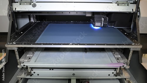Souvenir printer in progress. The electromechanical pen and souvenir printing machine works by moving the print head