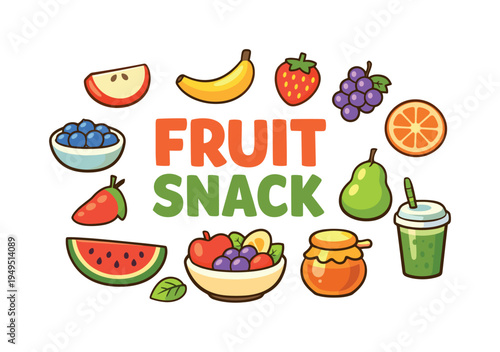 Healthy fresh fruit snack preparation concept focused on natural ingredients, quick nutritious options, and maintaining balanced daily energy through wholesome foods. FRUIT SNACK