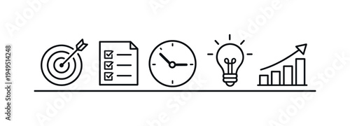 Strategic goal setting and personal productivity planning helping professionals define priorities, track milestones, and steadily move toward measurable success in modern work