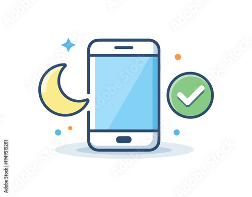 Digital focus mode and distraction reduction in a modern productivity workflow where professionals manage attention and maintain deep concentration during important tasks, a simple