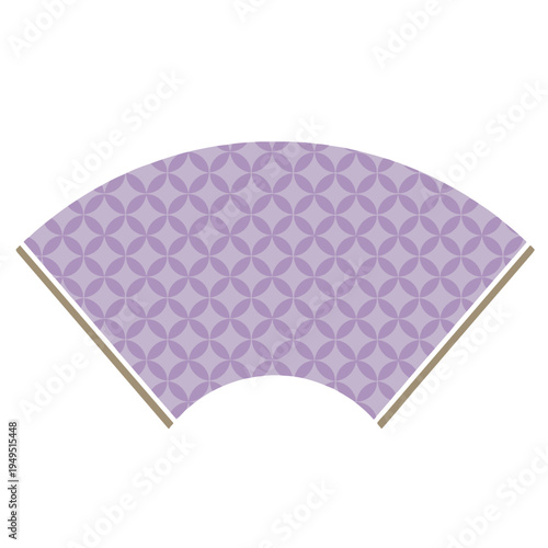 Japanese Fan Illustration with Traditional Patterns – Sensu Design