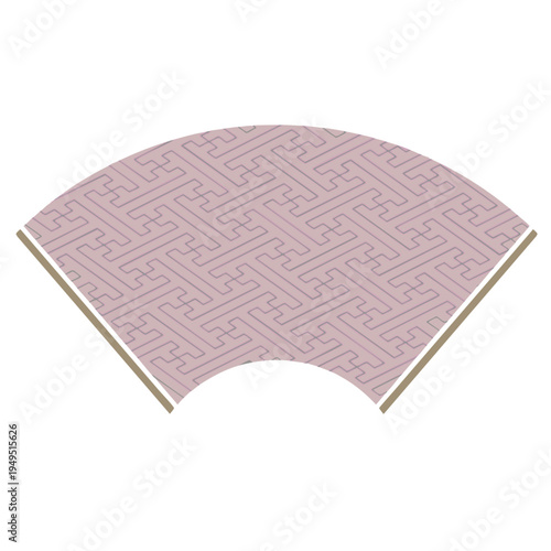 Japanese Fan Illustration with Traditional Patterns – Sensu Design